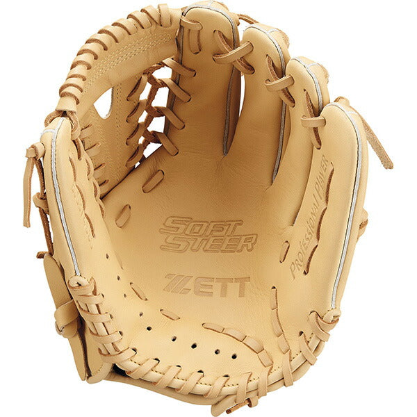 【ショップ限定エントリーでさらに+9倍】ゼットZETT野球少年軟式グラブソフトステアシリーズオールラウンド用サイズLL25SSBJGB74550