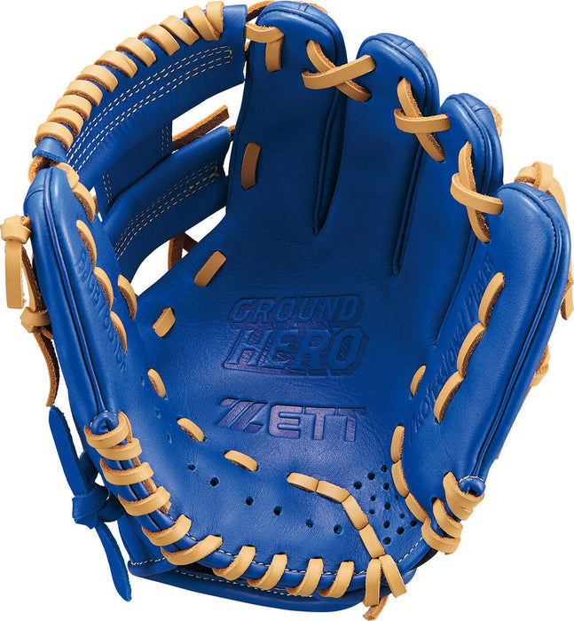 ZETTゼット野球少年軟式グラブグランドヒーローシリーズオールラウンド用BJGB76515F