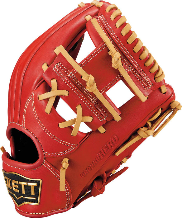 ZETTゼット野球少年軟式グラブグランドヒーローシリーズオールラウンド用BJGB76515F