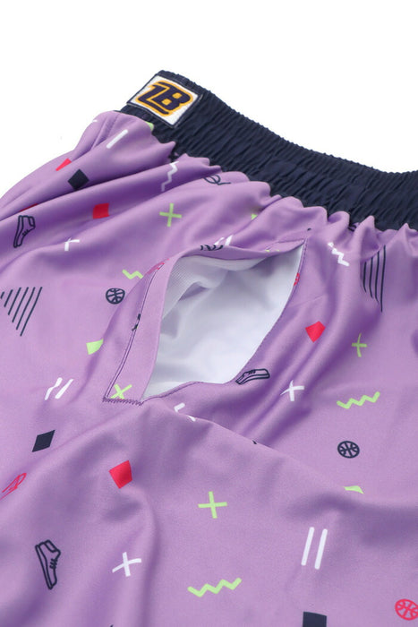 オンザコートバスケットボールゲームパンツ昇華バギーパンツショートパンツメンズレディースBL-7741