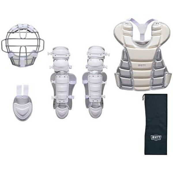 ゼットZETT野球少年軟式キャッチャー防具4点セット少年ゴムソフト用少年ゴムソフト用BL8330WHA-1113