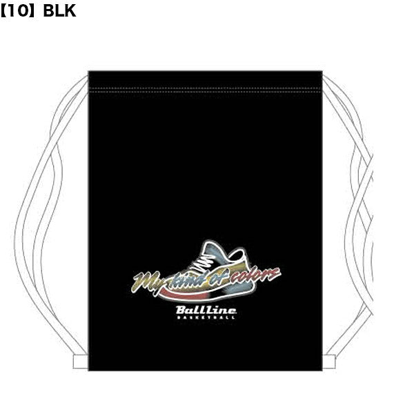 【ネコポス対応可】オンザコートONTHECOURTランドリーバッグシューズロゴバスケットボールナップサックBLBG-1402