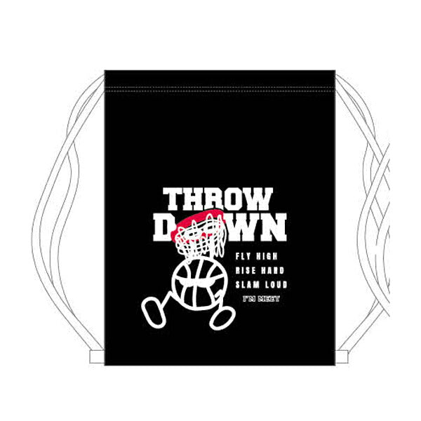【ネコポス対応可】オンザコートONTHECOURTランドリーバッグボールロゴバスケットボールナップサックBLBG-1404