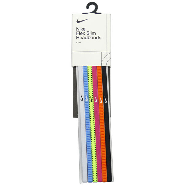 【ショップ限定エントリーでさらに+9倍】【ネコポス送料無料】ナイキNIKEフレックスCLスリムヘッドバンド6本組BN2002-702サッカーフットサルヘアバンド髪留めゴム6色セット