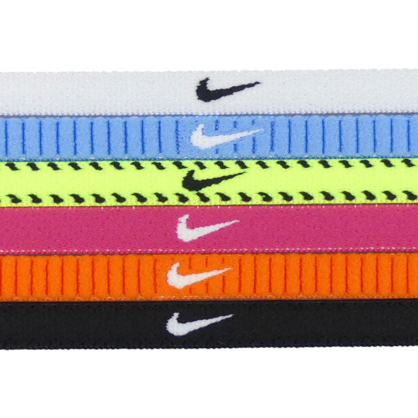 【ショップ限定エントリーでさらに+9倍】【ネコポス送料無料】ナイキNIKEフレックスCLスリムヘッドバンド6本組BN2002-702サッカーフットサルヘアバンド髪留めゴム6色セット