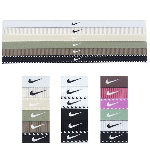 【ネコポス対応可】ナイキNIKEフレックスクラシックヘッドバンド6本セットBN2003サッカーフットサルヘアバンド大人用6本組