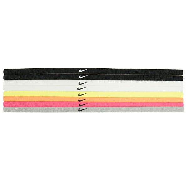 【ショップ限定エントリーでさらに+9倍】【ネコポス送料無料】ナイキNIKEスキニーヘッドバンド8パックBN2070-909サッカーフットサルヘアバンド8本セット滑り止め付きブラックホワイト
