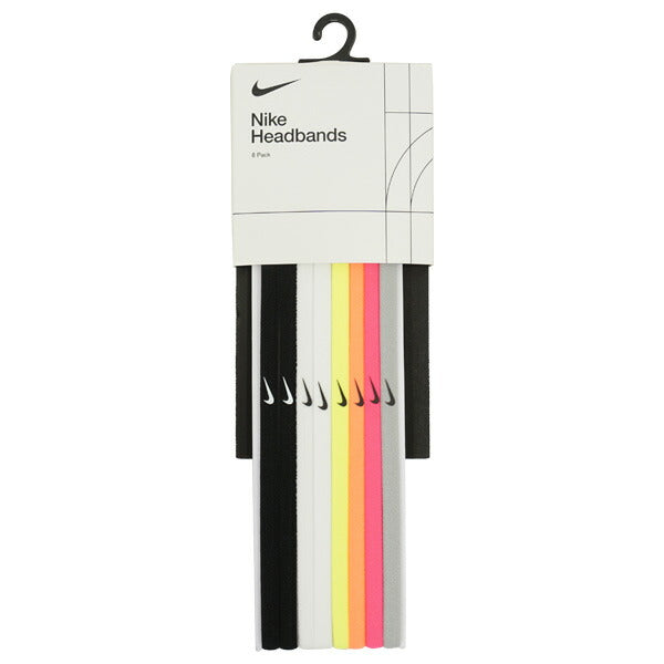 【ショップ限定エントリーでさらに+9倍】【ネコポス送料無料】ナイキNIKEスキニーヘッドバンド8パックBN2070-909サッカーフットサルヘアバンド8本セット滑り止め付きブラックホワイト