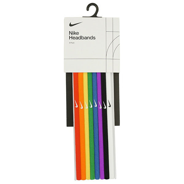 【ショップ限定エントリーでさらに+9倍】【ネコポス送料無料】ナイキNIKEスキニーヘッドバンド8パックBN2070-950サッカーフットサルヘアバンド8本セット滑り止め付きピメントオレンジ