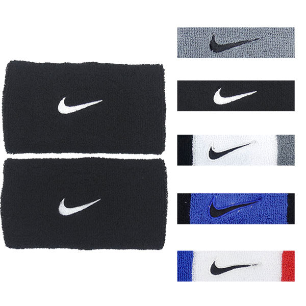 【ネコポス対応可】ナイキNIKEスウッシュクラシックダブルワイドリストバンドBN4000サッカーフットサルスポーツ2個組