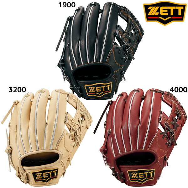 ゼットZETT野球硬式グラブ内野手用プロステイタス23FWBPROG364二塁手遊撃手用グローブ