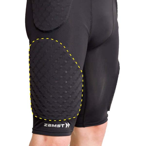 バスケサポーターパッド付ザムストBRAVE-PADSHORTSバスケットボールサポーターパッドZAMST富樫勇樹衝撃吸収パッドサッカーゴールキーパー用