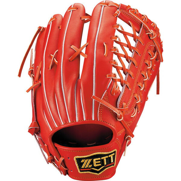 【名入れ刺繍＆型出し無料！】野球軟式グラブ外野手用プロステイタスゼットZETTグラブ右投用サイズ9試合BRGB30277