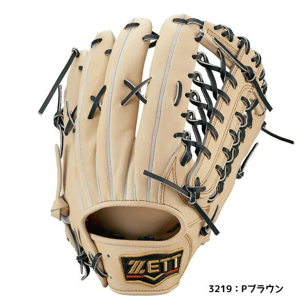 【名入れ刺繍＆型出し無料！】野球軟式グラブ外野手用プロステイタスゼットZETTグラブ右投用サイズ9試合BRGB30277