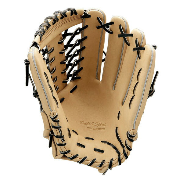 【名入れ刺繍＆型出し無料！】野球軟式グラブ外野手用プロステイタスゼットZETTグラブ右投用サイズ9試合BRGB30277