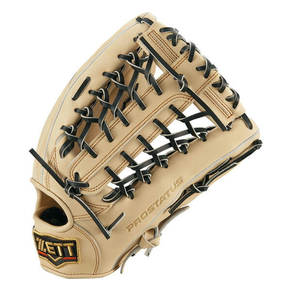 【名入れ刺繍＆型出し無料！】野球軟式グラブ外野手用プロステイタスゼットZETTグラブ右投用サイズ9試合BRGB30277