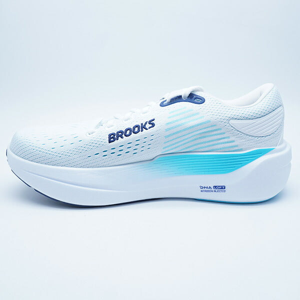 GhostMAX3ブルックスBROOKSBRM4643-WXBLUホワイトブルーランニングシューズ