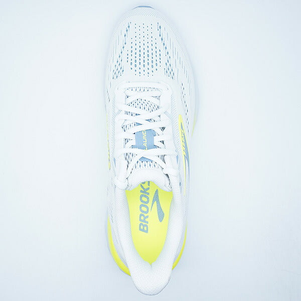 Launch12ブルックスBROOKSBRM4813-WXYホワイトイエローランニングシューズ