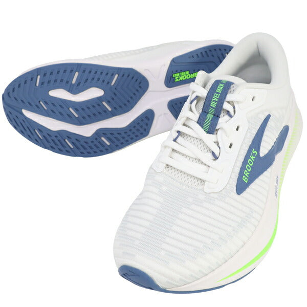 ブルックスBROOKSREVELMAXメンズランニングシューズマラソンジョギングBRM4823-WGRN