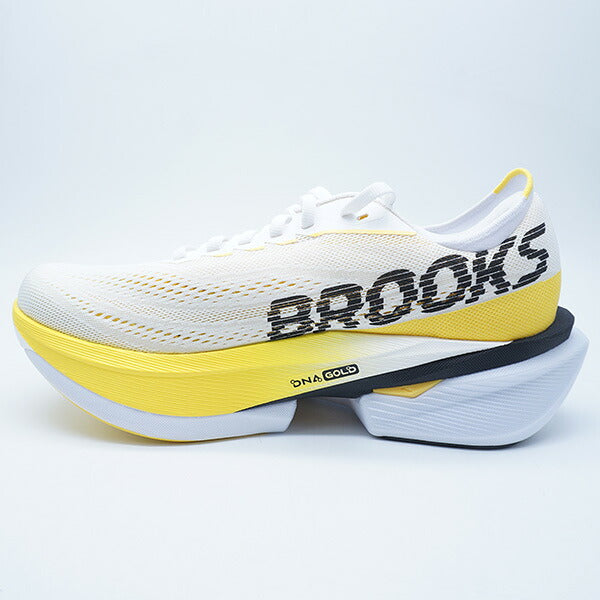 HyperionMAX4ブルックスBROOKSBRM4983-WXYホワイトイエローランニングシューズ