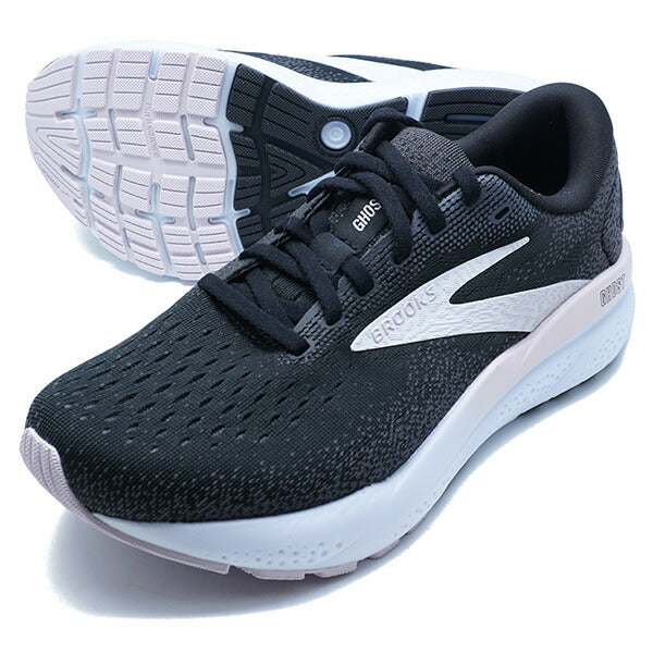 Ghost16ブルックスBROOKSBRW4072-BLKPブラックピンクレディースランニングシューズ