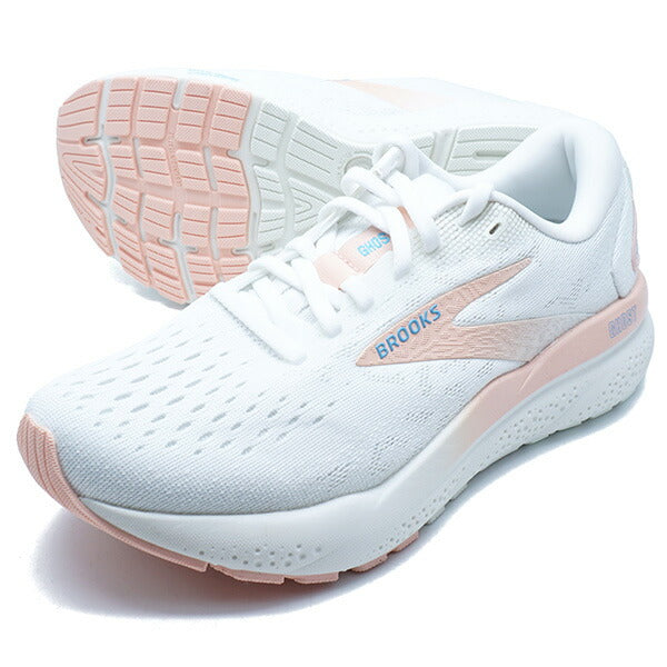 Ghost16ブルックスBROOKSBRW4072-WSPホワイトピンクレディースランニングシューズ