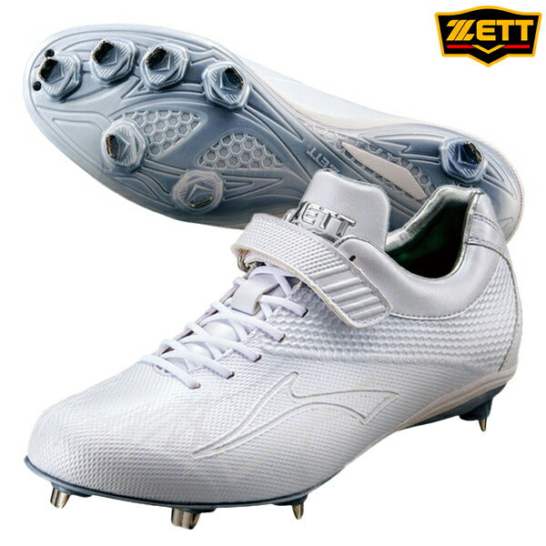 【ショップ限定エントリーでさらに+9倍】ゼットZETT野球金具スパイクスーパーグランドジャックBSR2719WH