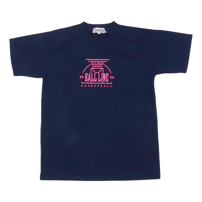 【エントリーでポイント10倍】【ネコポス送料無料】BALLLINEボールラインバスケットボールメンズTシャツ半袖BT-1722