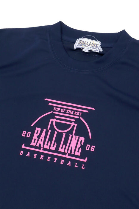 【ショップ限定エントリーでさらに+9倍】【ネコポス送料無料】BALLLINEボールラインバスケットボールメンズTシャツ半袖BT-1722