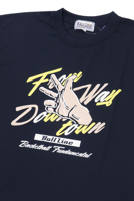 【ショップ限定エントリーでさらに+9倍】【ネコポス送料無料】BALLLINEボールラインバスケットボールメンズTシャツ半袖BT-1724