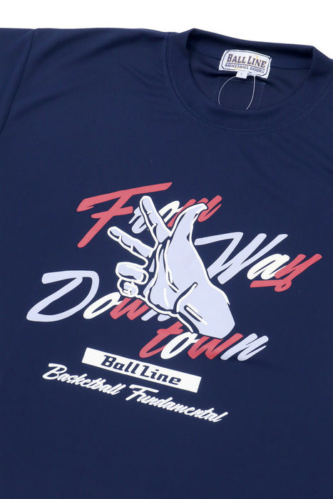 【ショップ限定エントリーでさらに+9倍】【ネコポス送料無料】BALLLINEボールラインバスケットボールメンズTシャツ半袖BT-1724