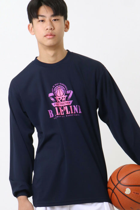 【ネコポス送料無料】オンザコートバスケットボールゲームシャツロングスリーブシャツTシャツ長袖メンズレディース