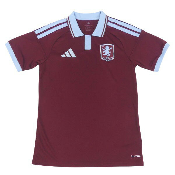 アストンヴィラAVL2026-07レプリカホームユニフォーム半袖BU857-JZ4736サッカーマルーンアディダスadidas