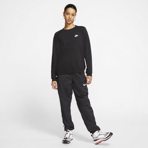 ナイキウィメンズスウェットエッセンシャルクルーフリースNIKEレディース半起毛普段着BV4111-010