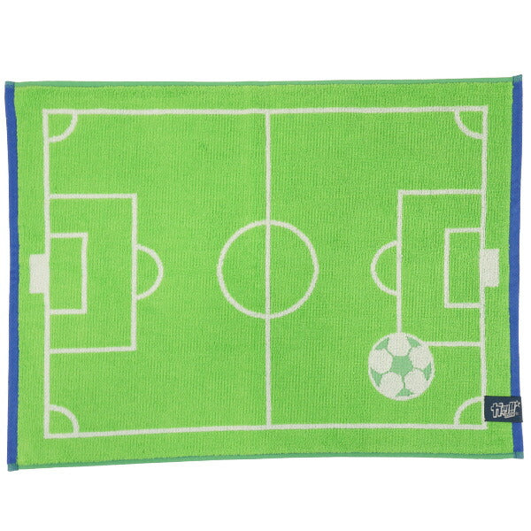 ガッツ！！サッカー部バスマットC-213サッカーフットサルタオルグリーン45×60cm