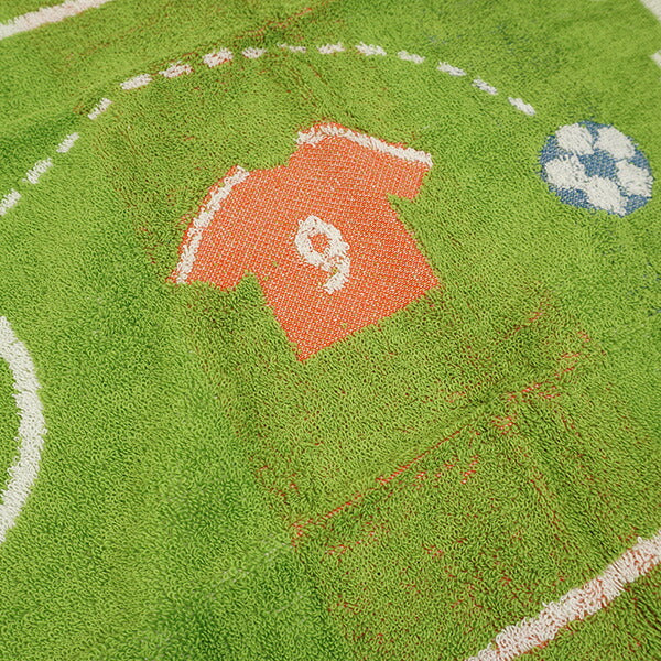 ガッツ！！サッカー部スポーツタオルC-215サッカーフットサルタオルグリーン34×110cm