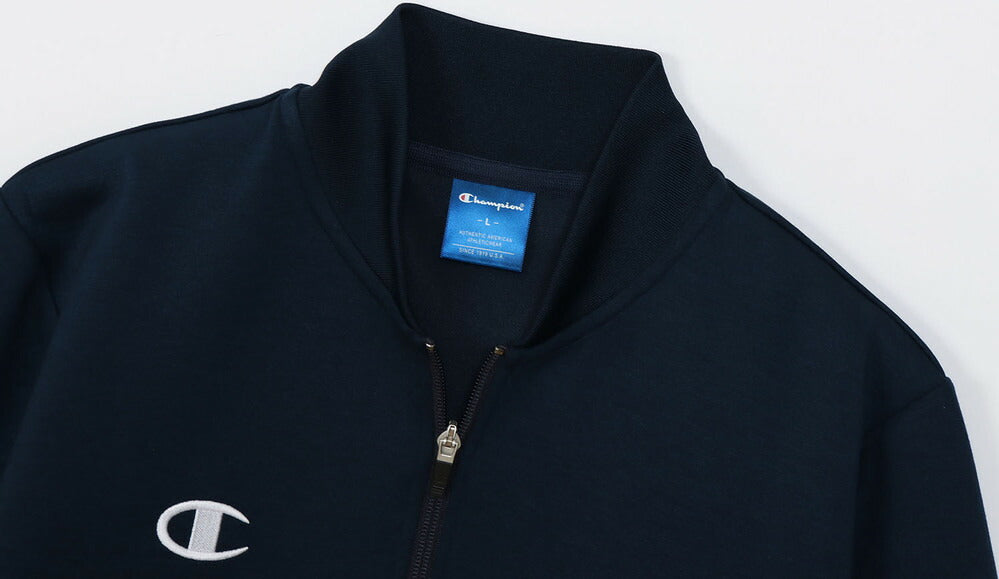 【ショップ限定エントリーでさらに+9倍】チャンピオンChampionスポーツトレーニングウェアメンズＷＵＰニットジャケット長袖2WAYストレッチZIP25FWC3BS111