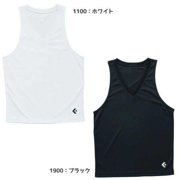 【ショップ限定エントリーでさらに+9倍】【ネコポス送料無料】コンバースCONVERSEメンズタンクトップノースリーブインナーシャツバスケアンダーウェア吸汗速乾UVカットCB231703