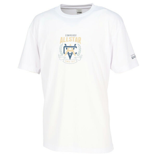 【ネコポス送料無料】コンバースCONVERSEメンズレディースバスケットボールゲームシャツ前中央エンブレム背文字CB251355プリントTシャツ半袖