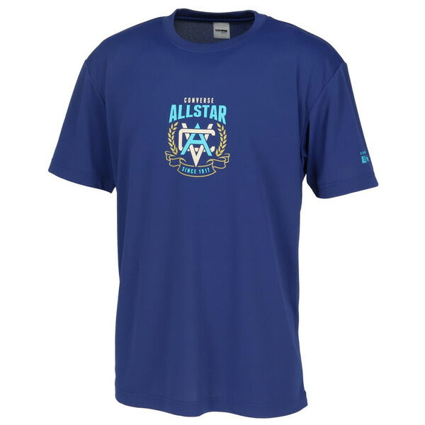 【ネコポス送料無料】コンバースCONVERSEメンズレディースバスケットボールゲームシャツ前中央エンブレム背文字CB251355プリントTシャツ半袖