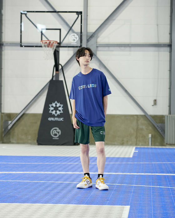 【ネコポス送料無料】コンバースCONVERSEバスケシャツメンズレディース5SプリントTシャツ半袖CB251361