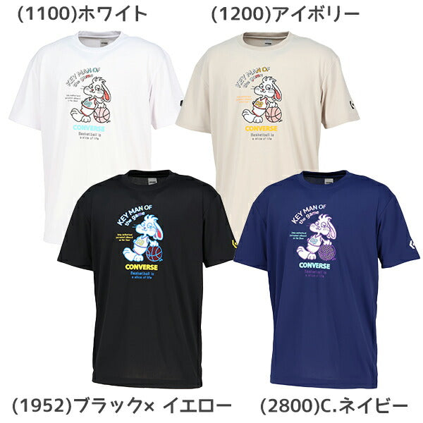【ネコポス送料無料】コンバースCONVERSEバスケットボールメンズ6SプリントTシャツ半袖CB2613591100