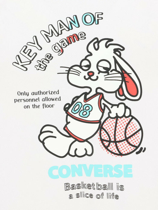 【ネコポス送料無料】コンバースCONVERSEバスケットボールメンズ6SプリントTシャツ半袖CB2613591100