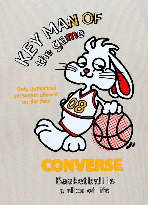 【ネコポス送料無料】コンバースCONVERSEバスケットボールメンズ6SプリントTシャツ半袖CB2613591100