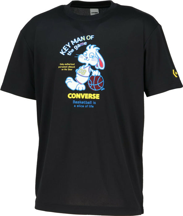 【ネコポス送料無料】コンバースCONVERSEバスケットボールメンズ6SプリントTシャツ半袖CB2613591100