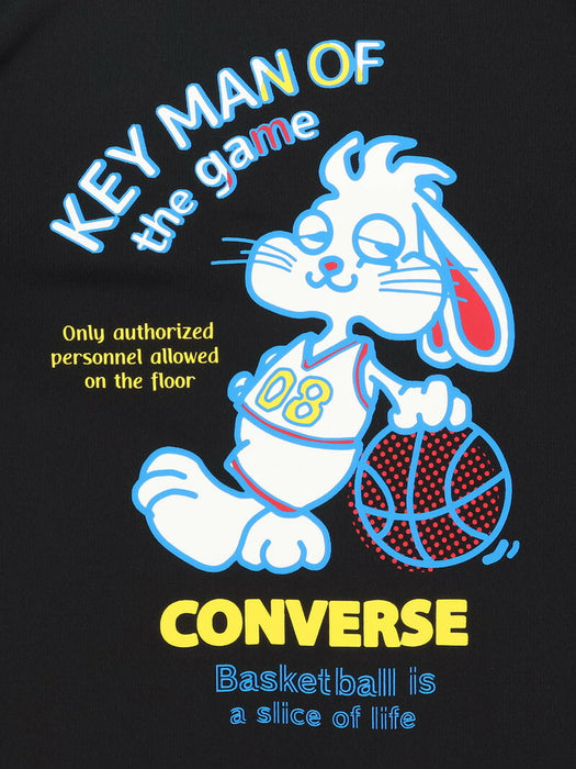 【ネコポス送料無料】コンバースCONVERSEバスケットボールメンズ6SプリントTシャツ半袖CB2613591100