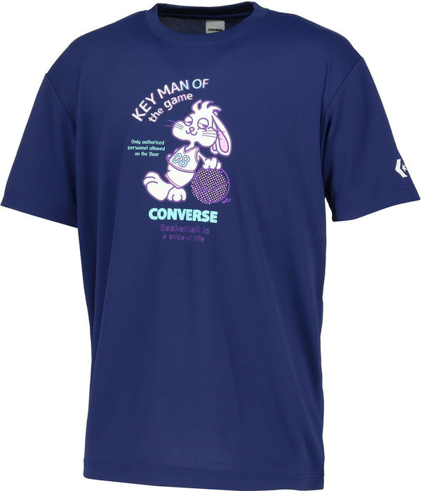 【ネコポス送料無料】コンバースCONVERSEバスケットボールメンズ6SプリントTシャツ半袖CB2613591100