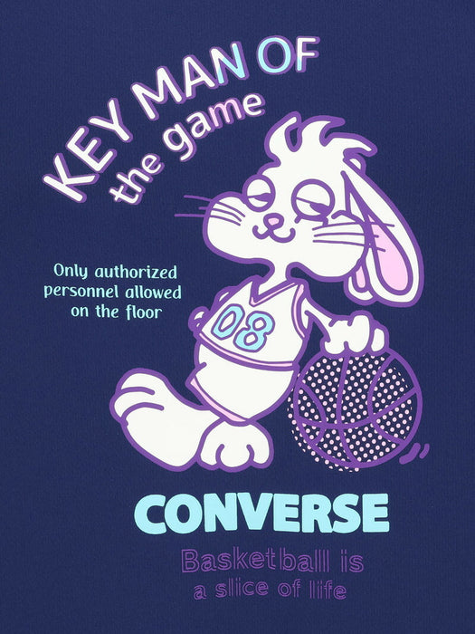 【ネコポス送料無料】コンバースCONVERSEバスケットボールメンズ6SプリントTシャツ半袖CB2613591100