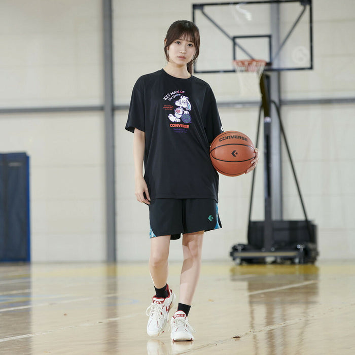 コンバースCONVERSEバスケットボールメンズプラクティスパンツ(ポケット付き)ハーフパンツCB2618591100