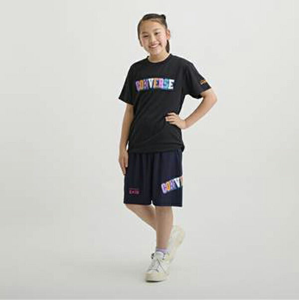 【ショップ限定エントリーでさらに+9倍】【ネコポス送料無料】コンバースCONVERSEJRプリントTシャツバスケットボール半袖シャツプラシャツミニバスCB441351